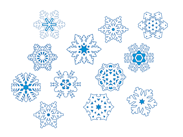 Найди одинаковые снежинки №21 snowflakes world1 картинка